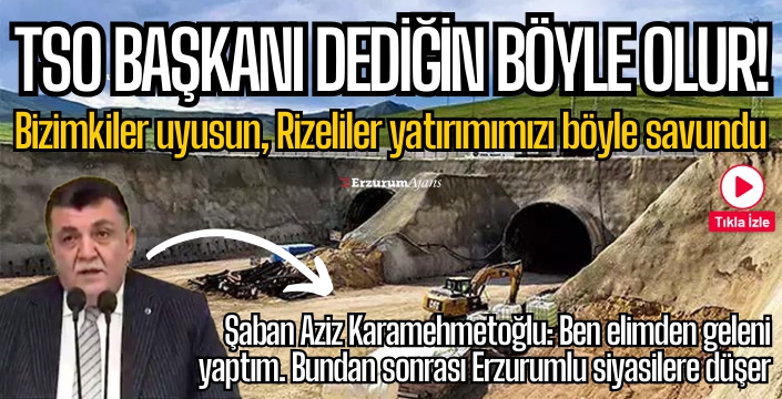 Rize TSO Başkanı, Dallıkavak ve Kırık Tünelleri için Erdoğan'dan destek istedi