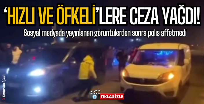 Trafiği açık alanda tehlikeli yarış!