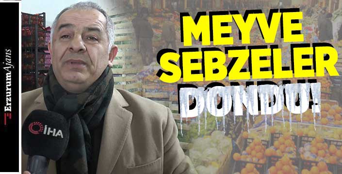 Yoğun kar yağışı sebze meyveleri vurdu!